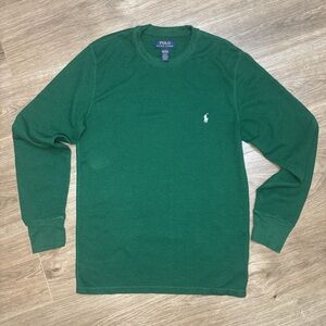 Polo by Ralph Lauren Men's Pajama Green Long Sleeve Tee